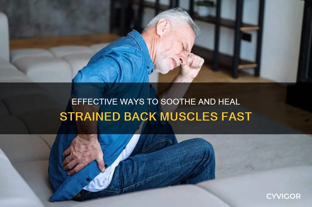 how to relax strained back muscles