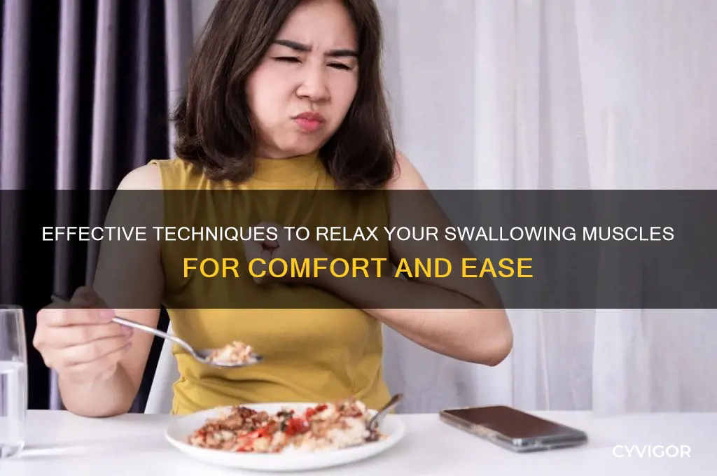 how to relax swallowing muscles