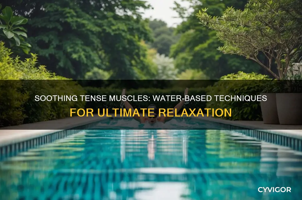 how to relax tense muscles with water