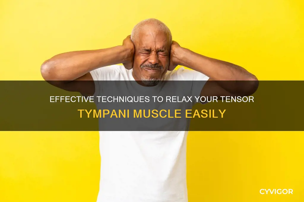 how to relax the tensor tympani muscle