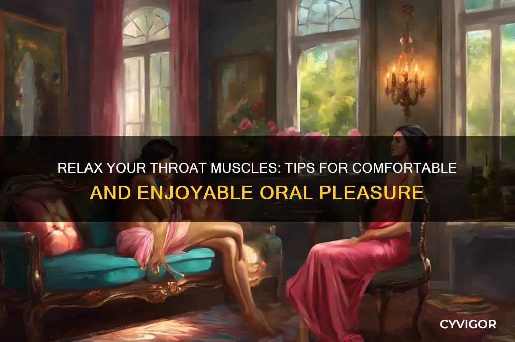 how to relax throat muscles giving head