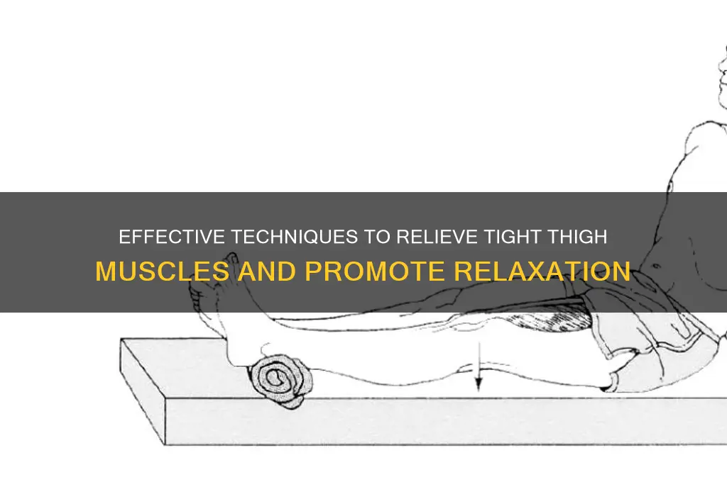 how to relax tight thigh muscles