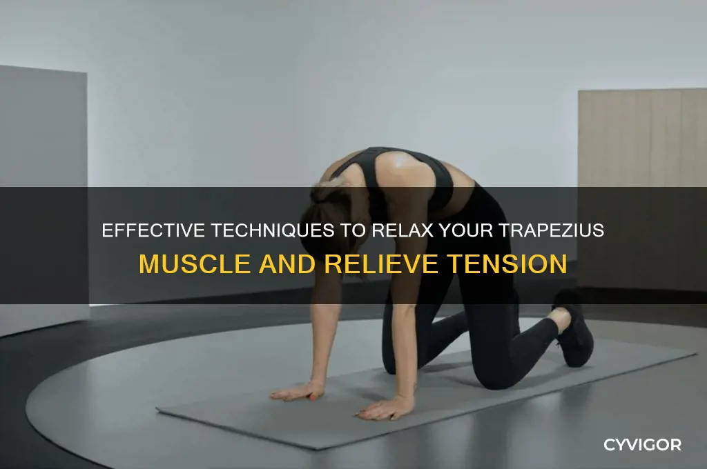 how to relax trapezius muscle