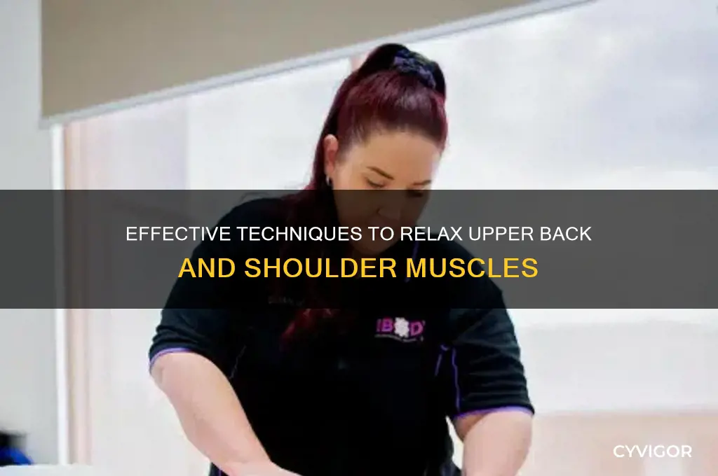 how to relax upper back and shoulder muscles