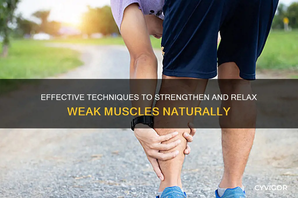 how to relax weak muscles