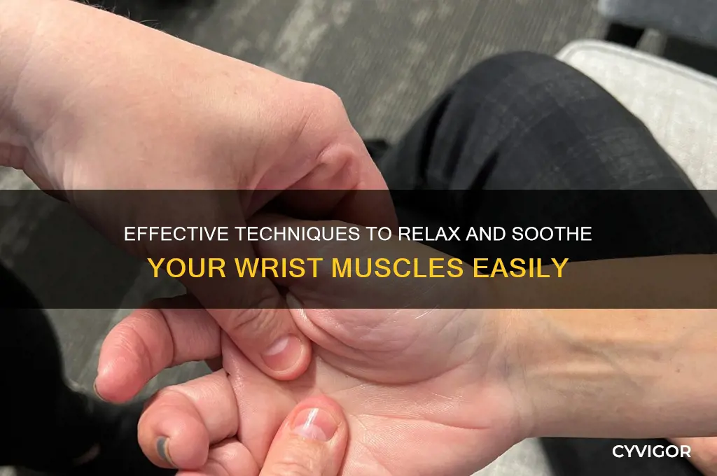 how to relax wrist muscles