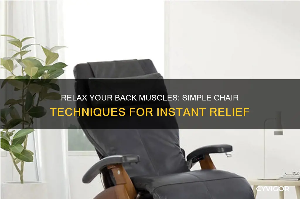 how to relax your back muscles against a chair