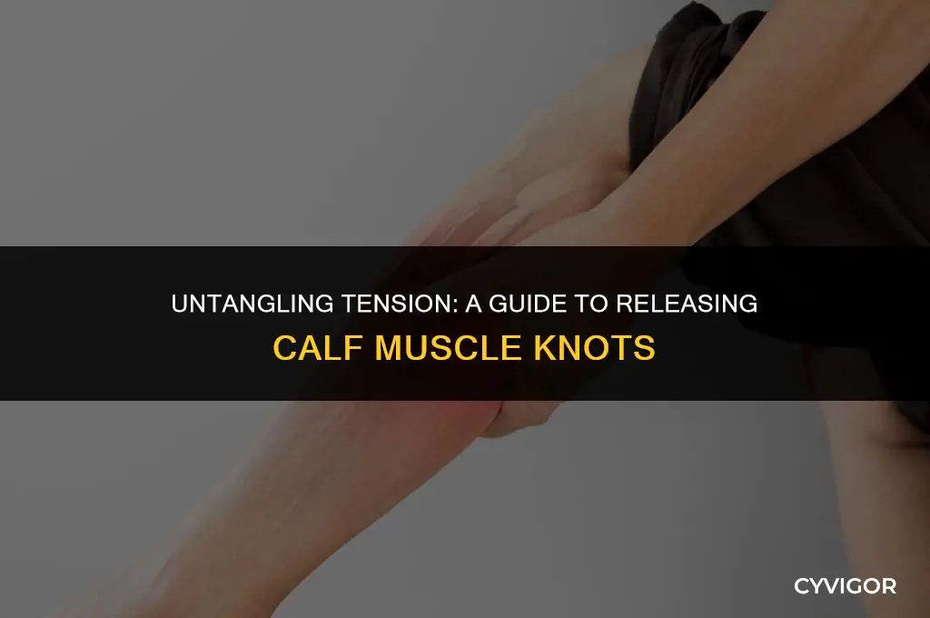 how to release a knot in my calf muscle