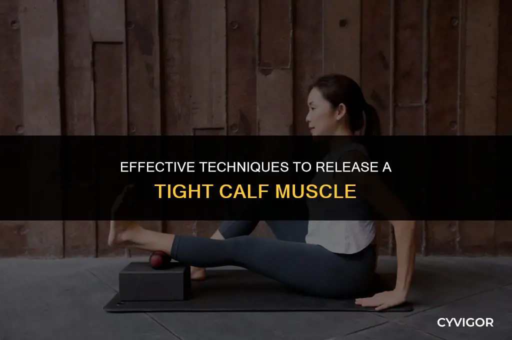 how to release a tight calf muscle