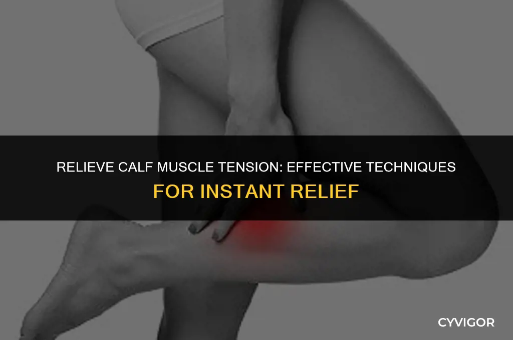 how to release calf muscle tension