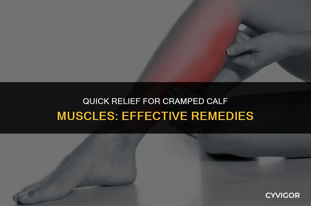 how to relieve a cramped calf muscle