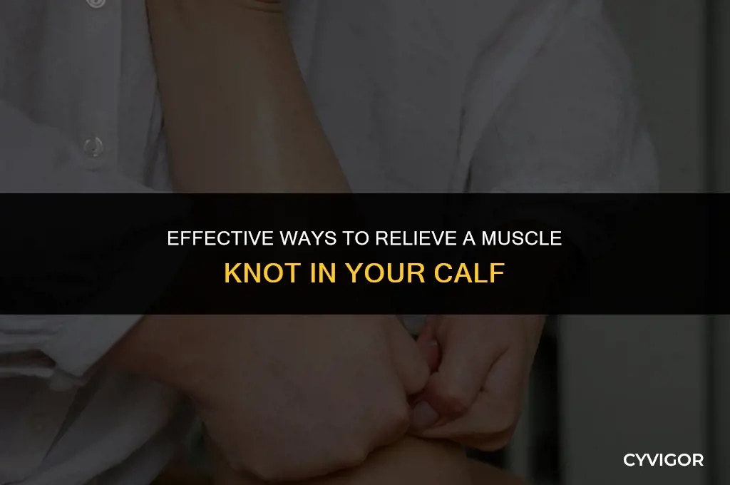 how to relieve a muscle knot in calf