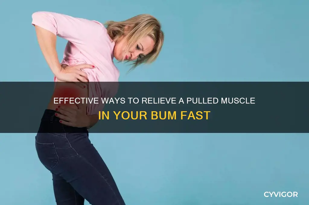 how to relieve a pulled muscle in bum