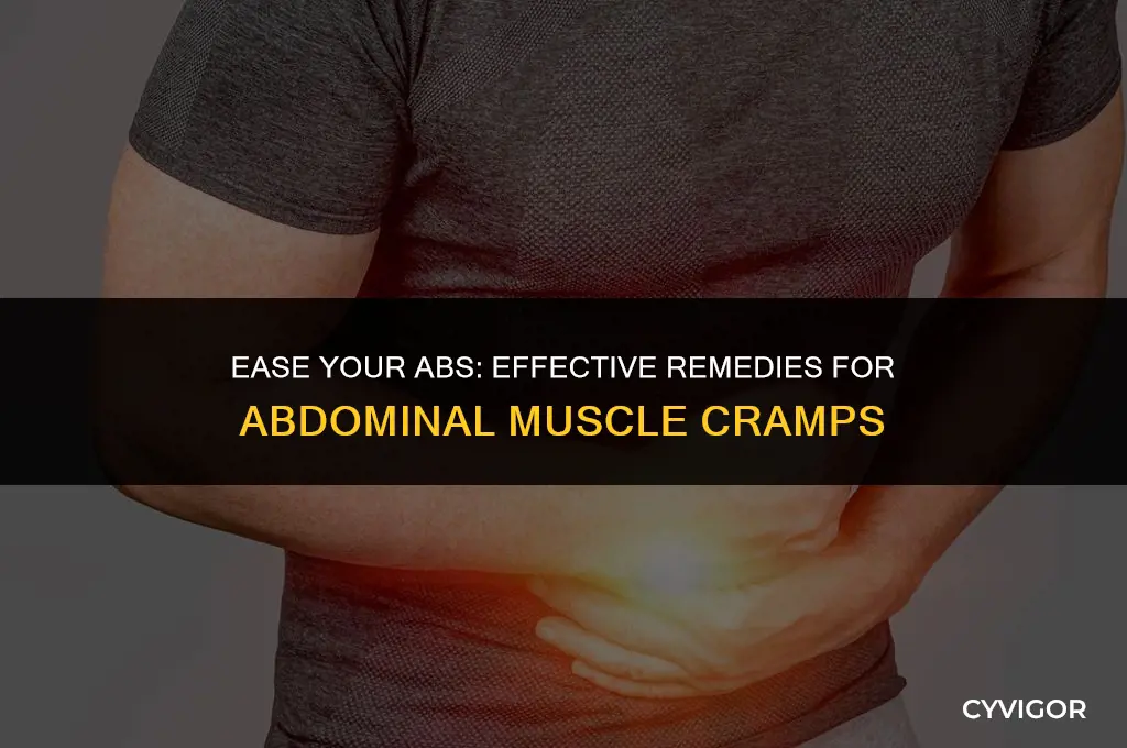 how to relieve abdominal muscle cramps