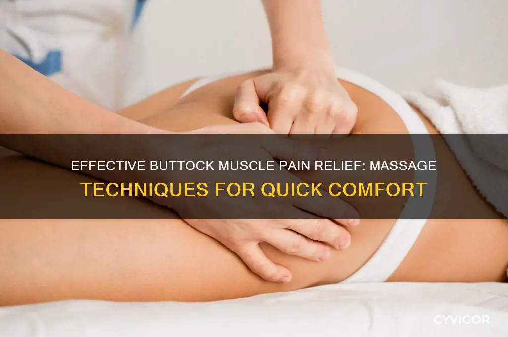 how to relieve buttock muscle pain massage