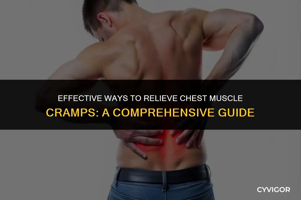 how to relieve chest muscle cramps