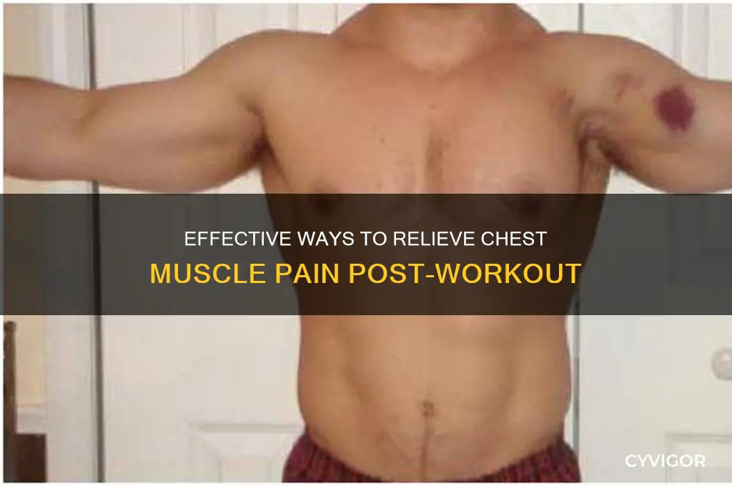 how to relieve chest muscle pain after workout