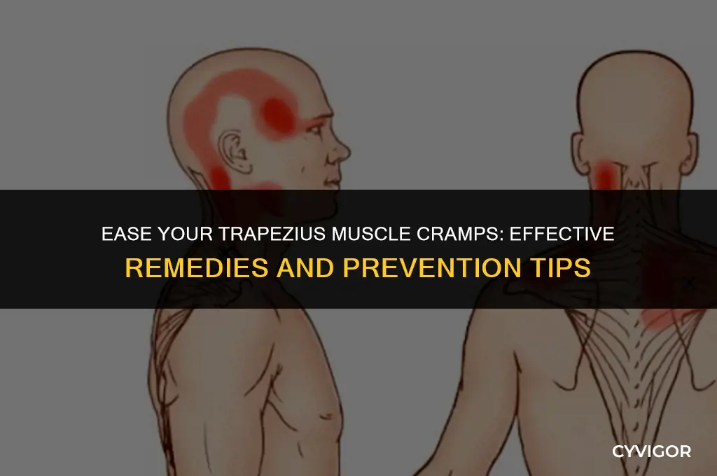how to relieve cramp in trapezius muscle