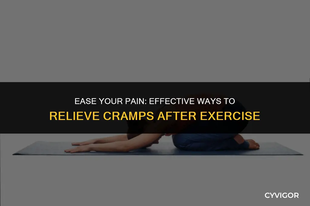 how to relieve cramps after exercise