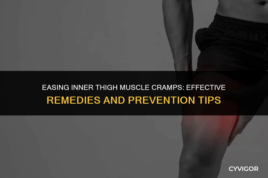 how to relieve inner thigh muscle cramp