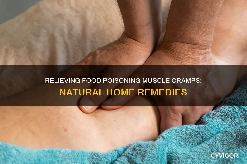 how to relieve muscle cramps caused by food poisoning