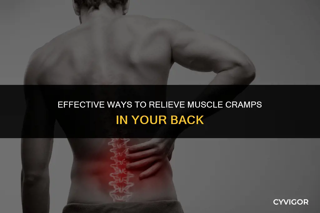 how to relieve muscle cramps in back