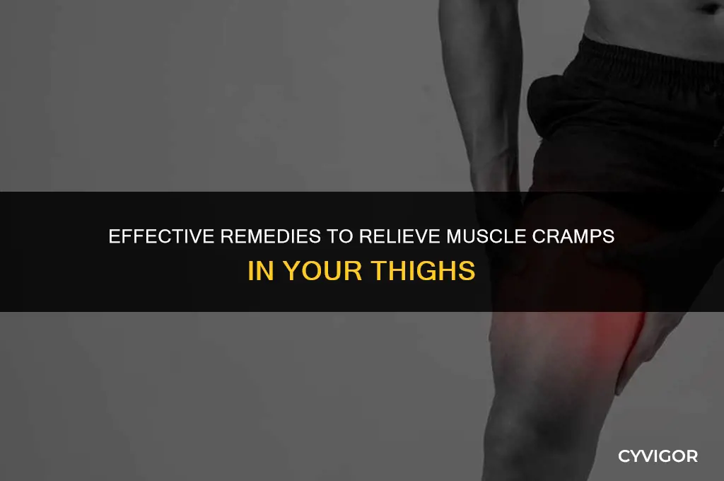 how to relieve muscle cramps in thighs