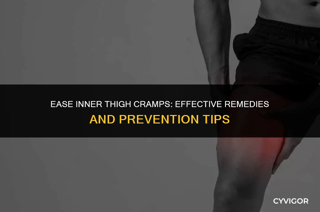 how to relieve muscle cramps on inner thjgh