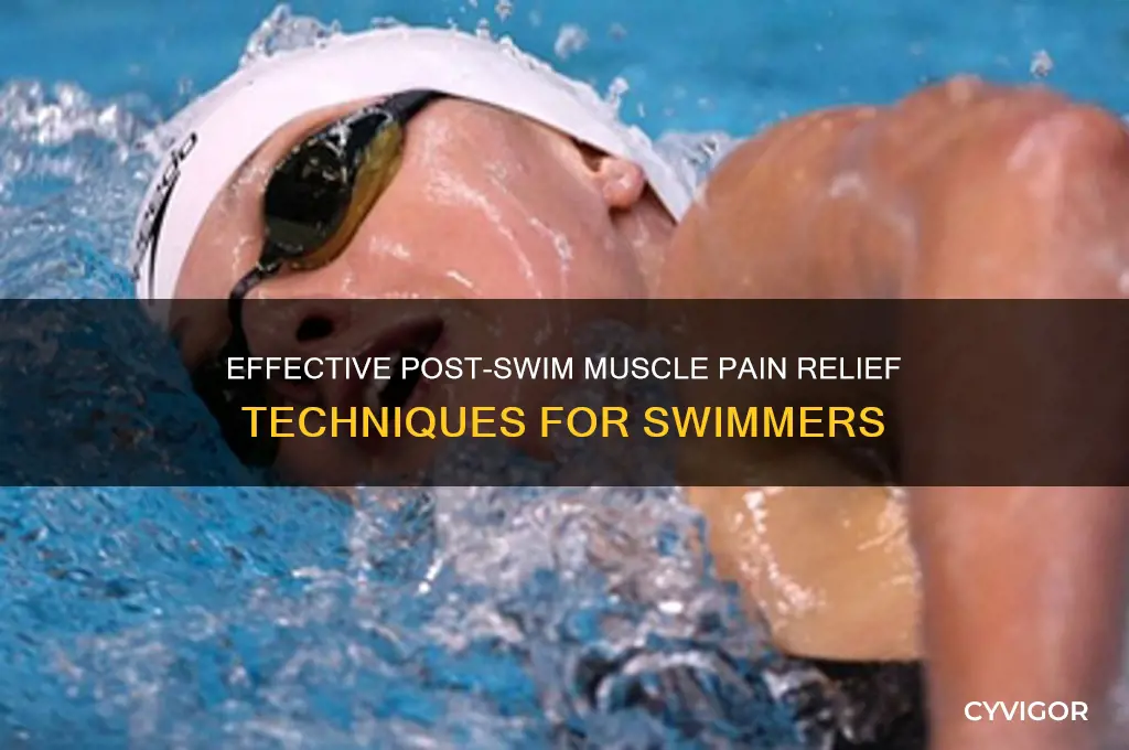 how to relieve muscle pain after swimming