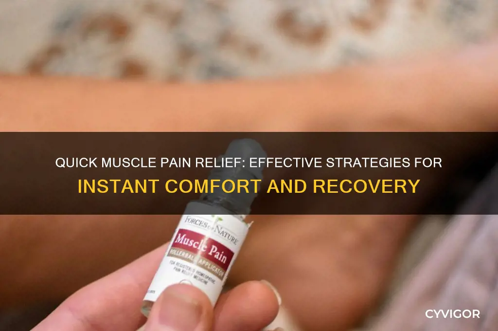 how to relieve muscle pain fast