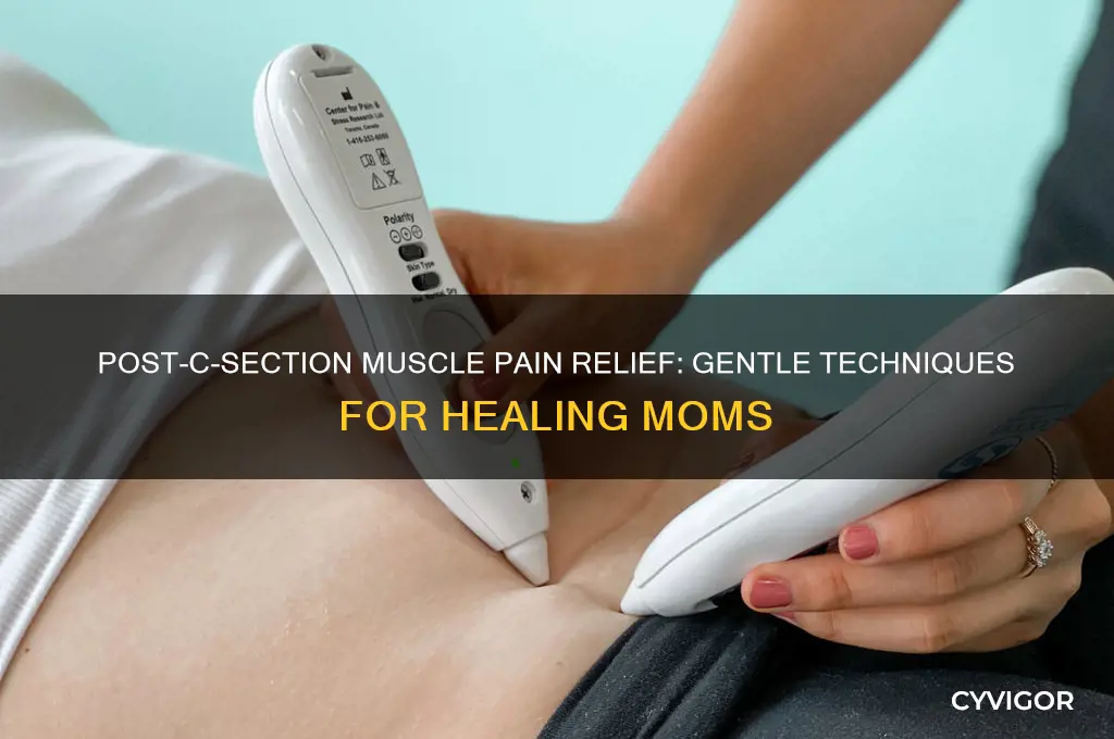 how to relieve muscle pains after csection