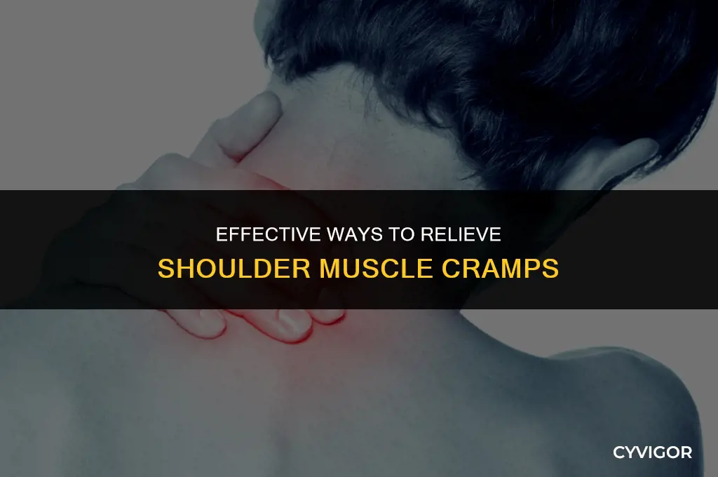 how to relieve shoulder muscle cramps