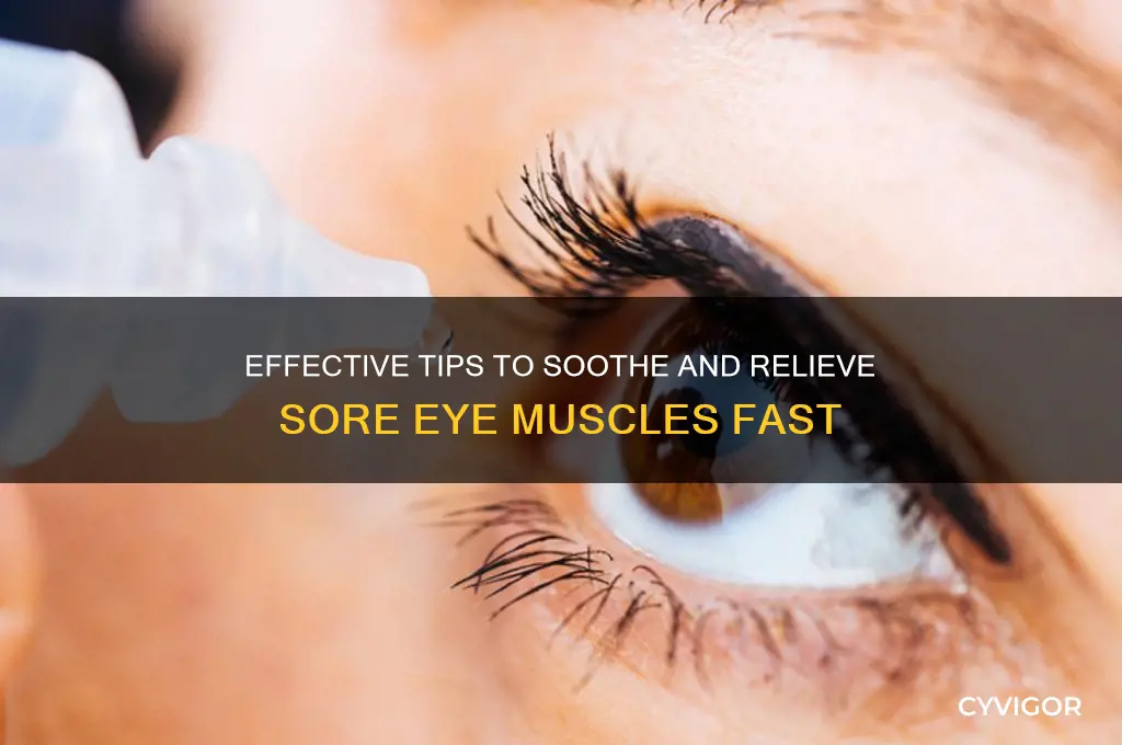 how to relieve sore eye muscles