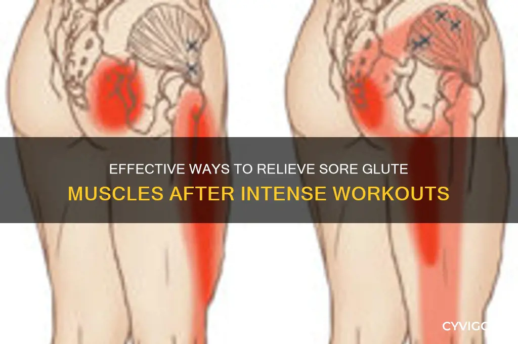 how to relieve sore glute muscles