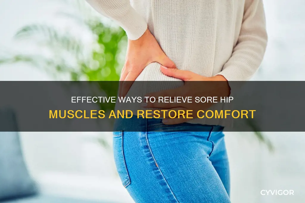 how to relieve sore hip muscles