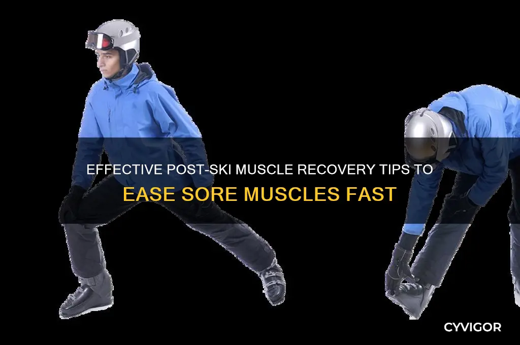 how to relieve sore muscles after skiing