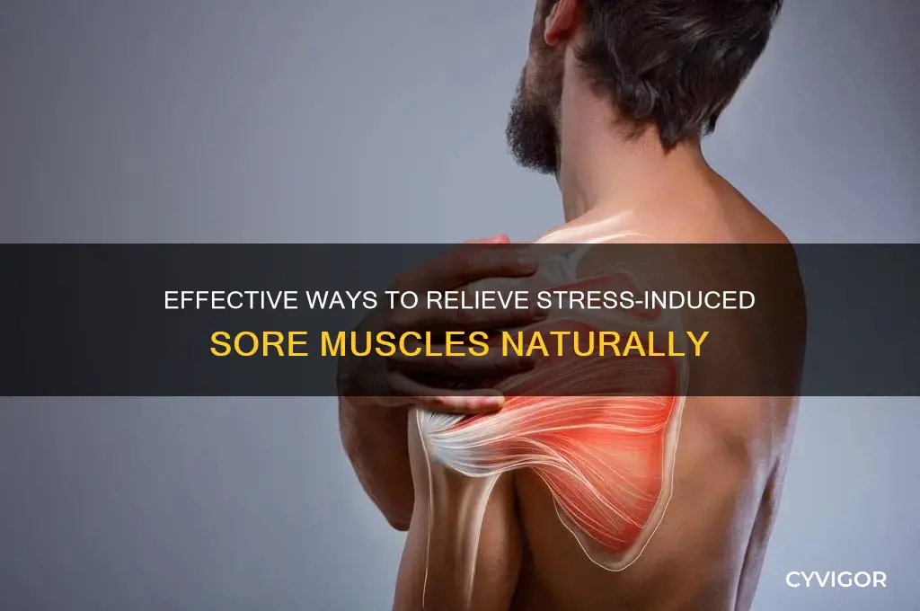 how to relieve sore muscles from stress