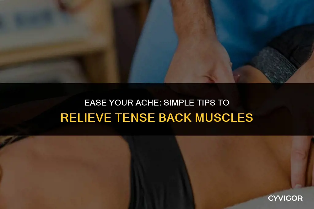 how to relieve tense back muscles