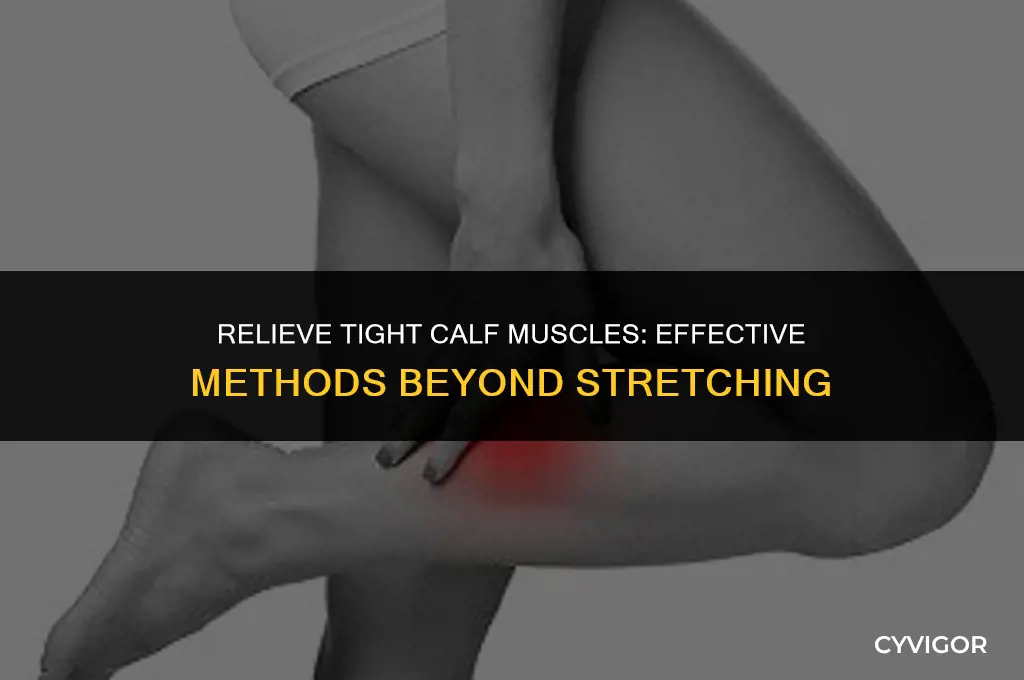 how to relieve tight calf muscles without stretching