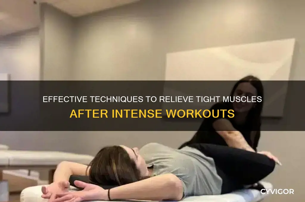 how to relieve tight muscles from working out