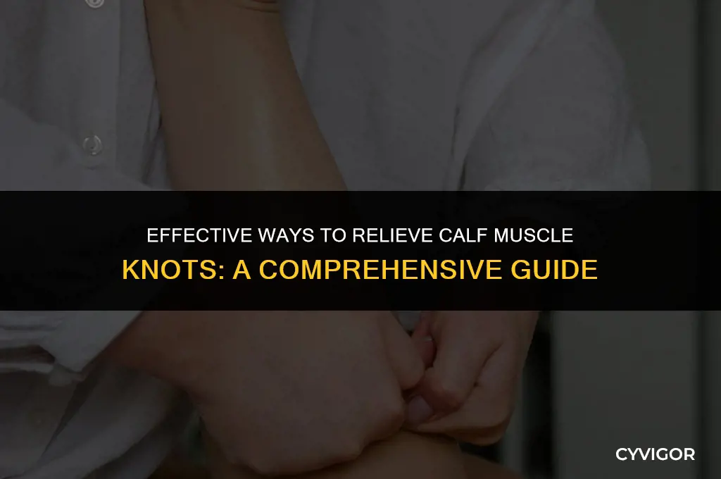 how to remove calf muscle knot