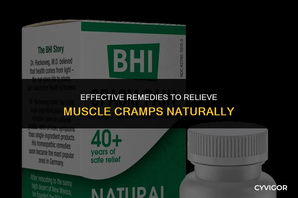 how to remove muscle cramps