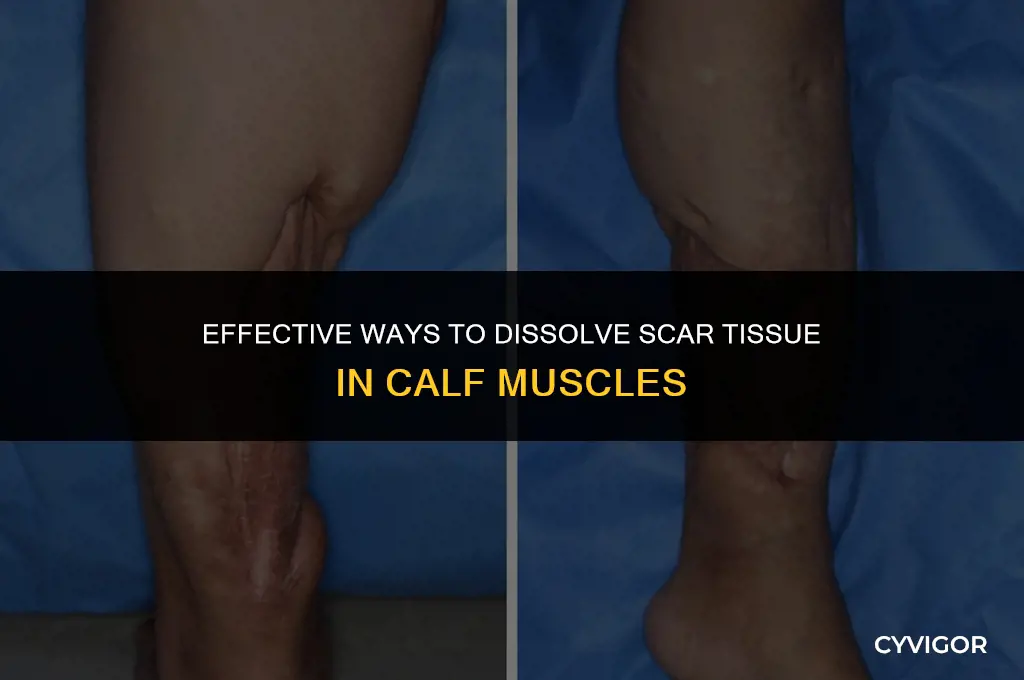 how to remove scar tissue from calf muscle