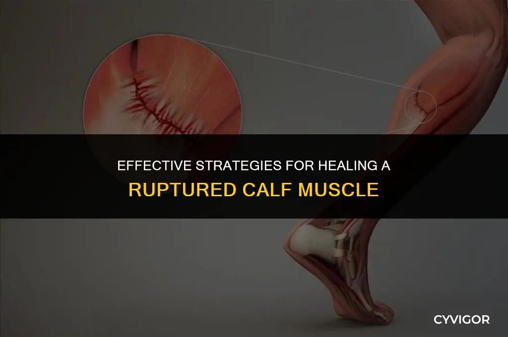 how to repair a ruptured calf muscle