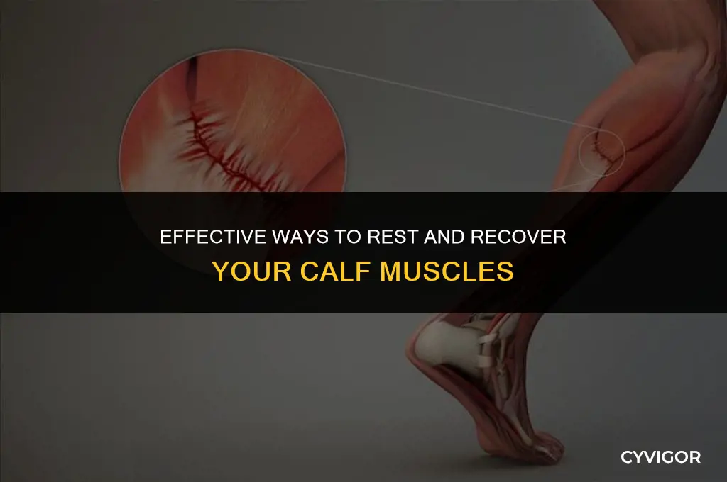how to rest calf muscle