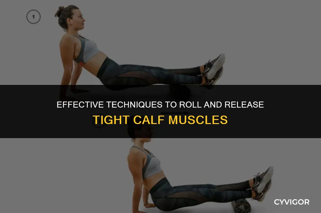 how to roll calf muscles