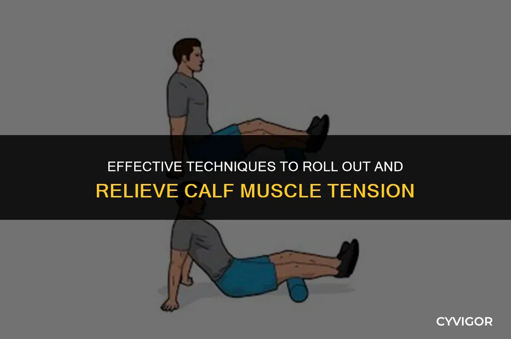 how to roll out a calf muscle