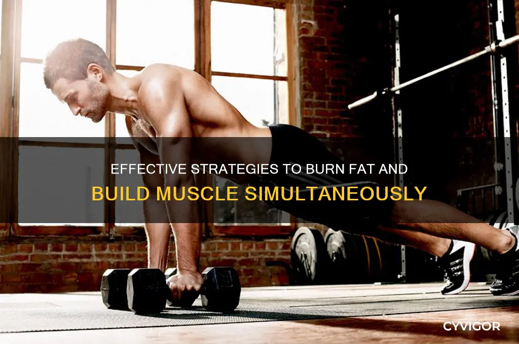 how to shed body fat and gain muscle