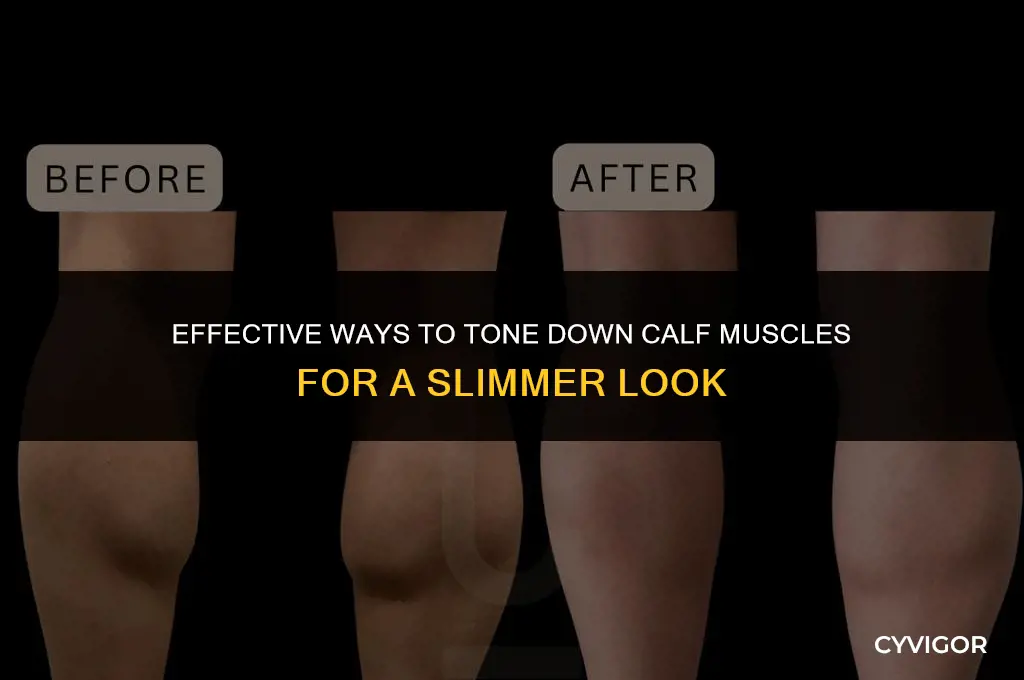 how to shrink calf muscles