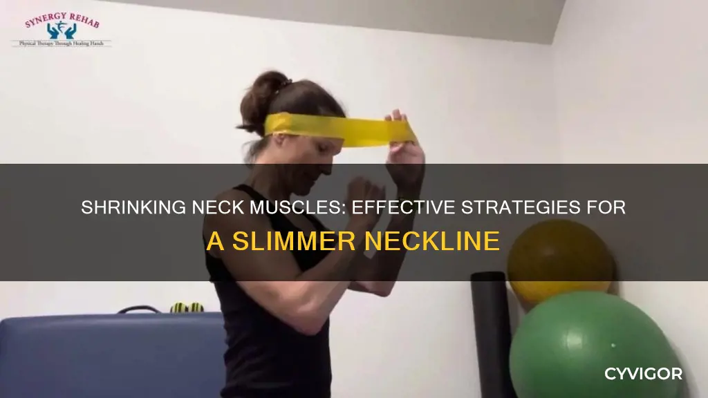 how to shrink neck muscles